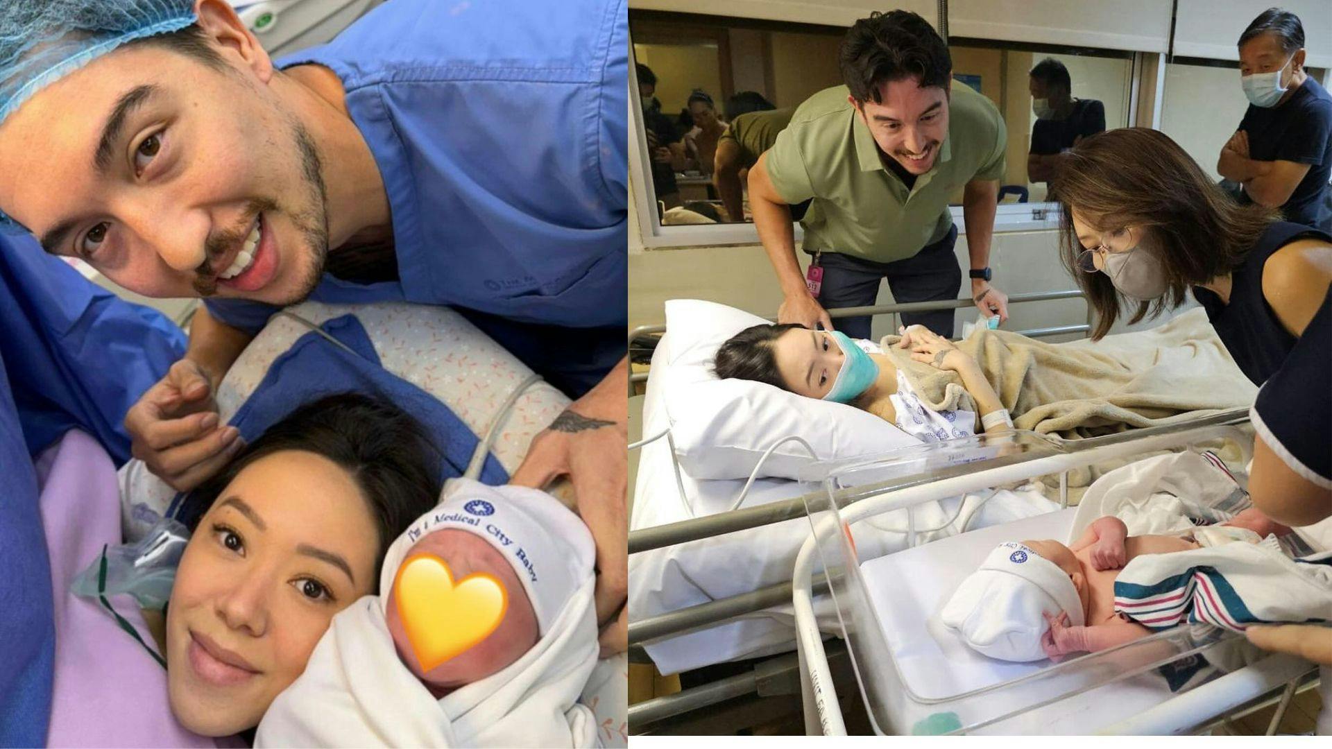 Bright Spark: Meralco Bolts’ Cliff Hodge and his wife, Bea, welcomed the arrival of their firstborn baby